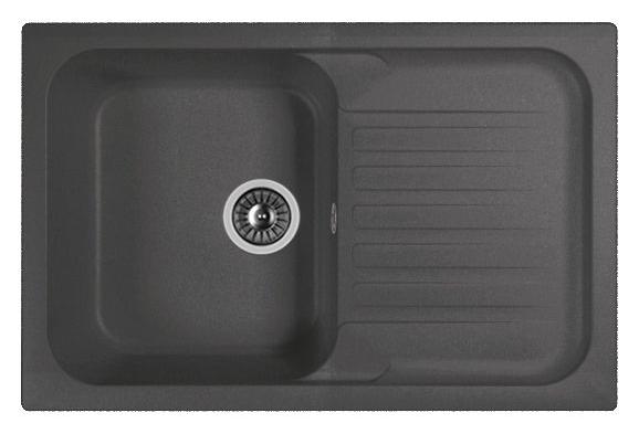 Мойка кухонная из литьевого мрамора Dr. Gans АДЕЛЬ 780 25.090.C0780.411 78*51 см. графит