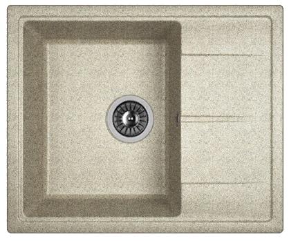 Мойка кухонная из литьевого мрамора Dr. Gans НИКА 580 25.070.B0580.408 58*47 см. серый Мойка кухонная из литьевого мрамора Dr. Gans НИКА 580 25.070.B0580.408 58*47 см. серый