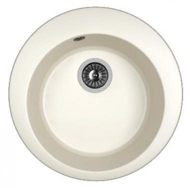 Мойка кухонная из литьевого мрамора Dr. Gans ГАЛА 25.010.B0510.401 51*51 см. белый