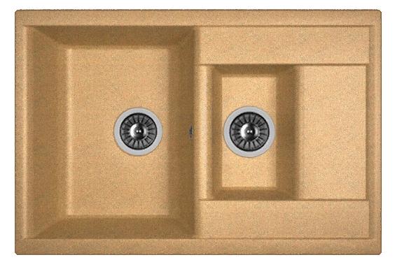 Мойка кухонная из литьевого мрамора Dr. Gans АСТРА 760 К 25.065.D0760.406 76*51 см. терракота