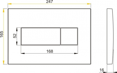 Клавиша для инсталляции Alcaplast  M372  