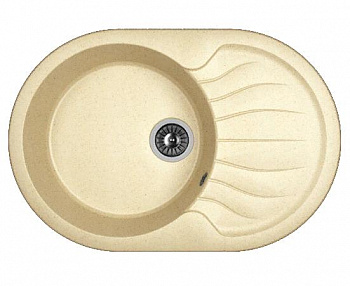 Мойка кухонная из литьевого мрамора Dr. Gans БЕРТА 760 25.040.C0760.402 76*51 см. дюна