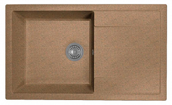 Мойка кухонная из литьевого мрамора Dr. Gans ТЕХНО 860 25.030.D0860.406 86*51 см. терракота