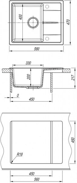 Мойка кухонная из литьевого мрамора Dr. Gans НИКА 580 25.070.B0580.406 58*47 см. терракота Мойка кухонная из литьевого мрамора Dr. Gans НИКА 580 25.070.B0580.406 58*47 см. терракота