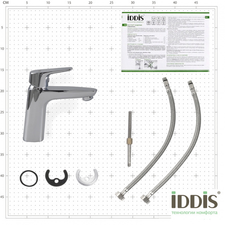 Смеситель IDDIS ZODIAC ZODSB00i01 для раковины 