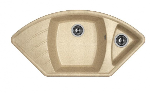 Мойка кухонная из литьевого мрамора Dr. Gans ГАБИ 25.050.E1015.405 101,5*51 см. терра