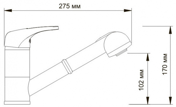 Смеситель WasserKRAFT ODER 6365 для кухонной мойки с вытяжной лейкой Смеситель WasserKRAFT ODER 6365 для кухонной мойки с вытяжной лейкой