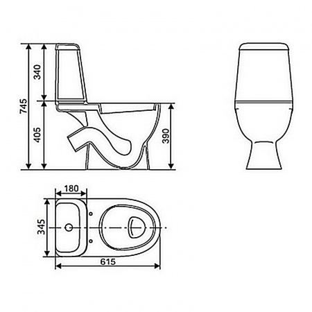 Унитаз-компакт Sanita luxe MAX MAXSLCC01040513  