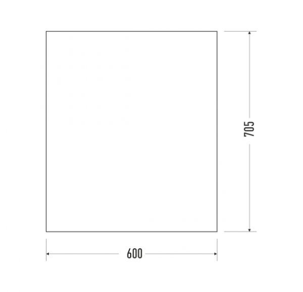 Зеркало Mirsant ФАРИДА  60 см. 
