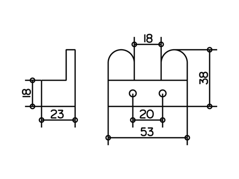 Крючок двойной Keuco EDITION 300 30015 010000   Крючок двойной Keuco EDITION 300 30015 010000