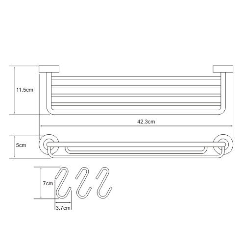 Полка WasserKRAFT DONAU K-9415   Полка WasserKRAFT DONAU K-9415
