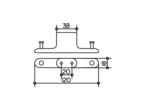 Крючок двойной Keuco EDITION 400 11515 010000   Крючок двойной Keuco EDITION 400 11515 010000