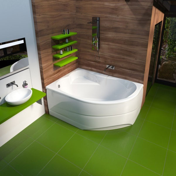 Ванна акриловая Mirsant ЯЛТА  140x90 см. левая 