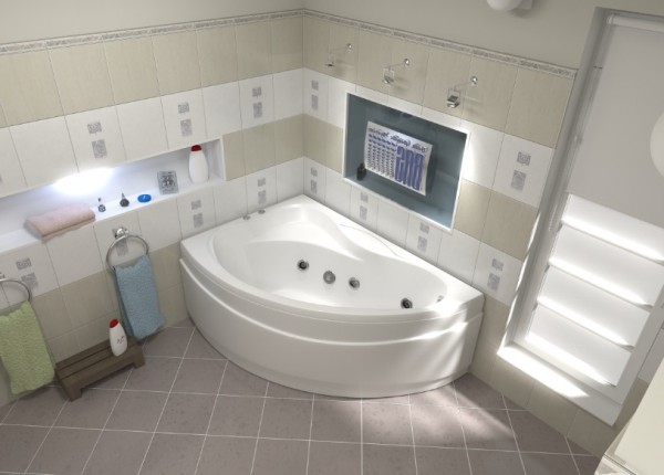 Ванна акриловая BAS ВЕКТРА В 00007 150x90 см. левая  Ванна акриловая BAS ВЕКТРА В 00007 150x90 см. левая