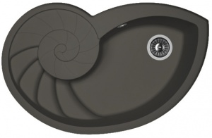 Мойка кухонная керамогранитная Florentina НАУТИЛУС 20.350.E0820.302 82*52 см. антрацит