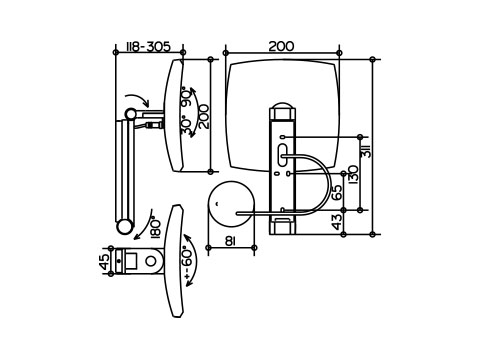 Зеркало косметическое Keuco ILOOK MOVE 17613019002   Зеркало косметическое Keuco ILOOK MOVE 17613019002