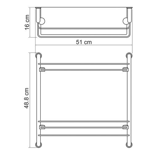 Полка WasserKRAFT  K-2022  