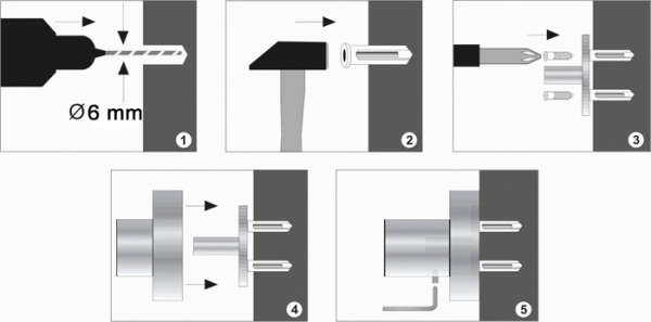 Крючок двойной WasserKRAFT DONAU K-9423  