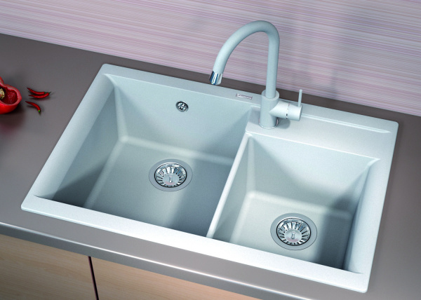 Мойка кухонная керамогранитная Florentina КАССИ 780 20.230.E0780.305 78*51 см. грей