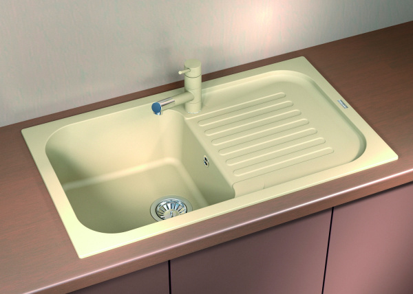 Мойка кухонная керамогранитная Florentina АРОНА 860 20.225.D0860.302 86*51 см. антрацит