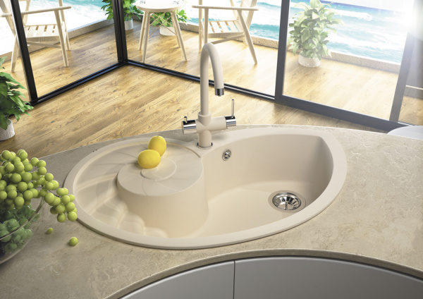 Мойка кухонная керамогранитная Florentina НАУТИЛУС 20.350.E0820.105 82*52 см. коричневый