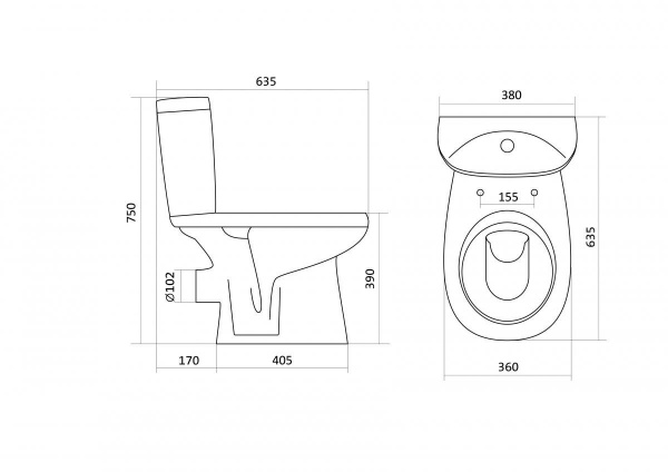 Унитаз-компакт Santek АНИМО 1.WH11.0.035   Унитаз-компакт Santek АНИМО 1.WH11.0.035