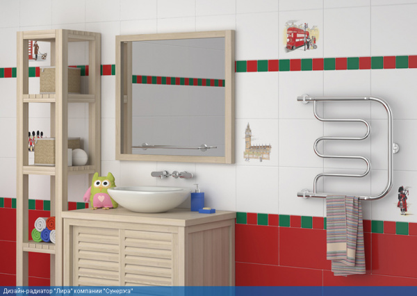 Полотенцесушитель водяной Сунержа ЛИРА 00-0011-6060 600х600 